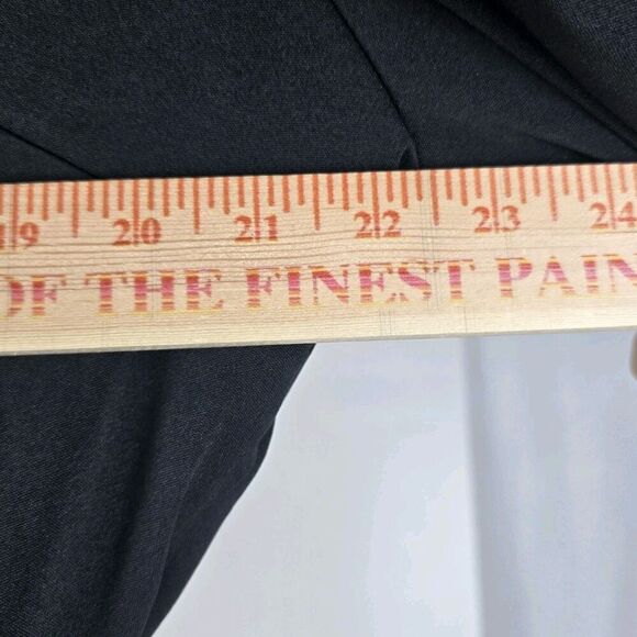 Ekaliy Black Mesh Long Sleeve Belted Dress  2XL Casual Glam Sheer Overlay V-Neck - Picture 8 of 11